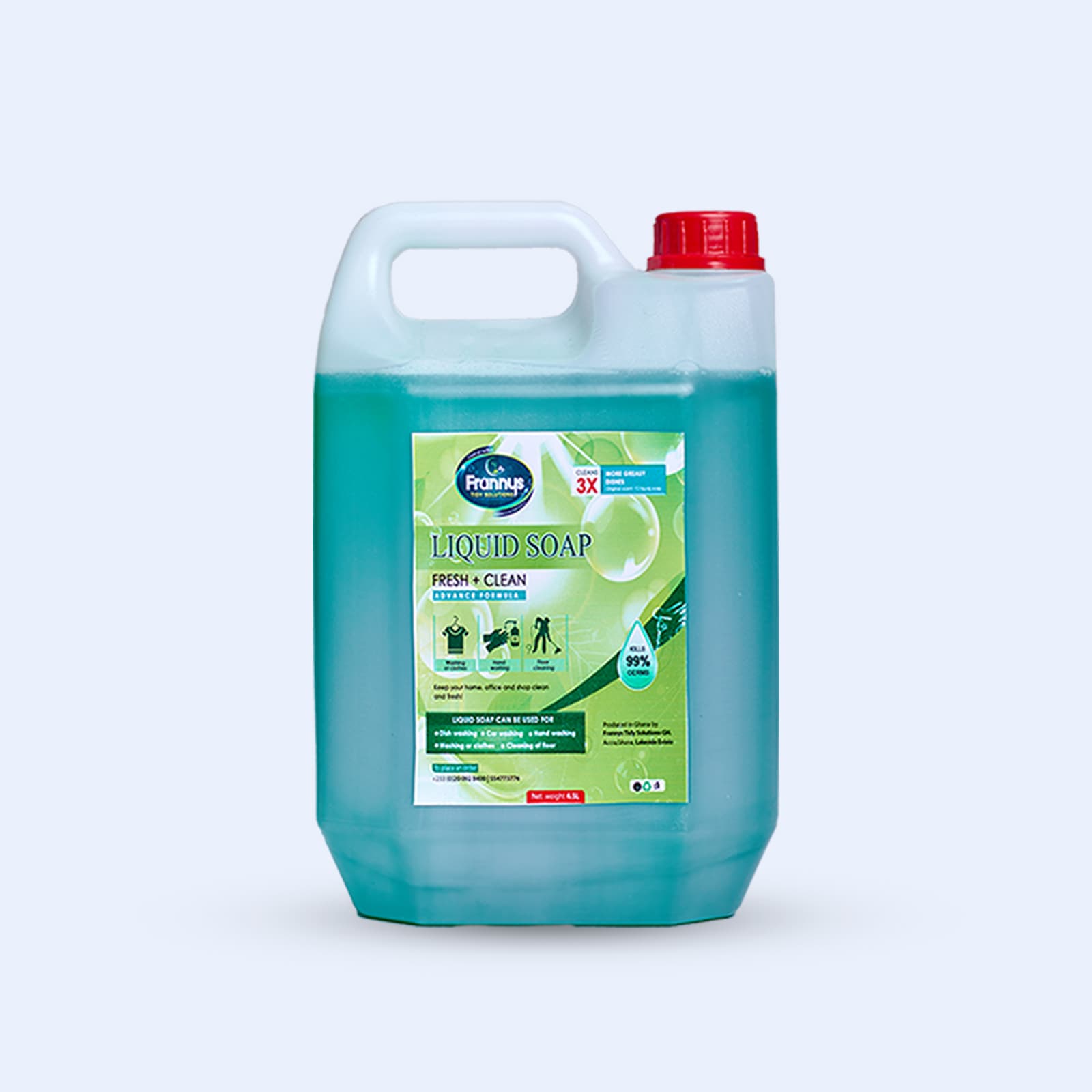 Frannys Liquid Soap Fresh +Clean (4.5L)